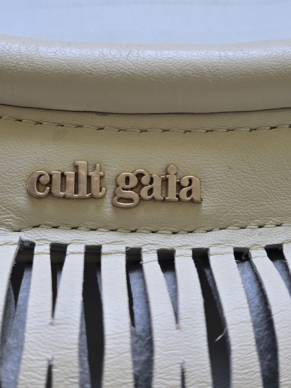 NWOT Cult Gaia Adina Large Perforated Leather Bag - Picture 2 of 13